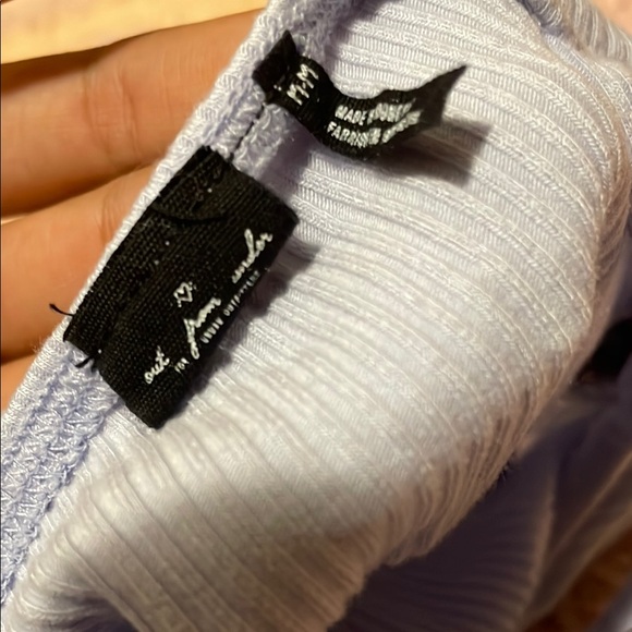 Periwinkle Ribbed Bodysuit - Picture 2 of 5